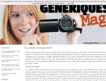 Tablet Screenshot of generiques-mag.com
